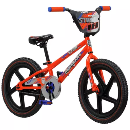 Stun Mongoose Boys' BMX-Style Bike 18-in 1-Speed Orange Bikes