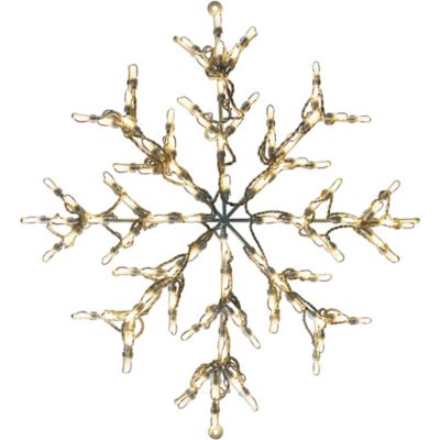 Fraser Hill Farm 30 in. White Snowflake Light