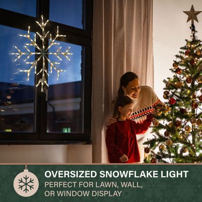 Image showing  30 in. White Snowflake Light