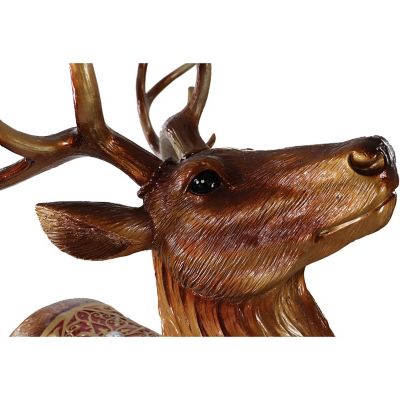 Image showing 9 th Fraser Hill Farm 5 ft. Standing Reindeer Decoration with Metallic Finish