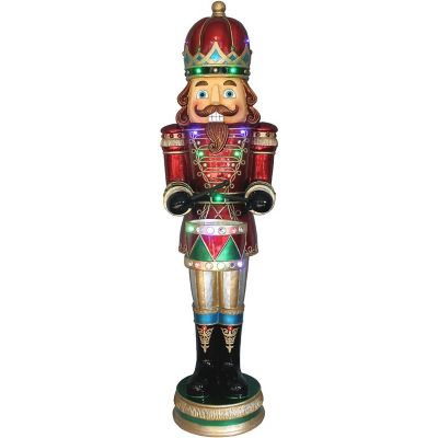 Fraser Hill Farm 5 ft. Nutcracker with Drum Decor