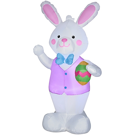 Gemmy Airblown Outdoor Bunny with Easter Egg Inflatable