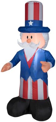 Gemmy Airblown Outdoor Inflatable Uncle Sam, 4 ft.