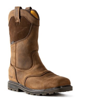 men's pull on steel toe boots