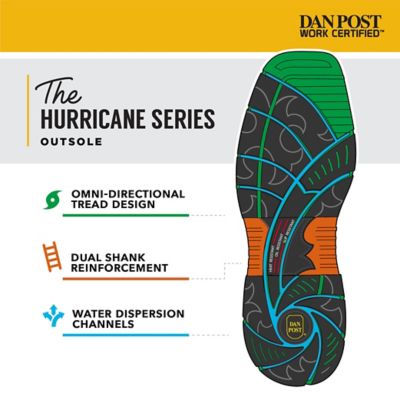Image showing 7 th Dan Post Men's Storms Eye Composite Toe Work Boots