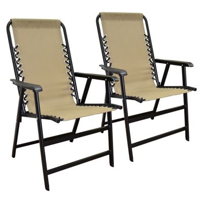 Caravan Sports Suspension Folding Chairs, 2-Pack