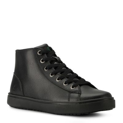 womens black leather chukka boots