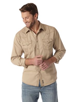 Image showing 0 th Wrangler Men's Retro Western Long-Sleeve Button-Down Shirt