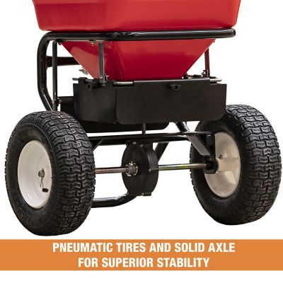 Image showing 5 th Buyers Products 100 lb. Capacity 24 ft. Groundskeeper All Season Walk-Behind Broadcast Spreader