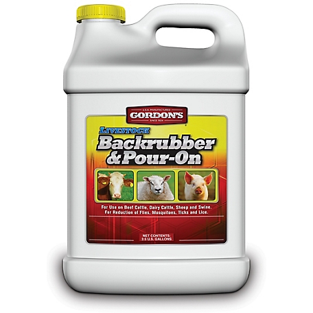 Gordon's Backrubber and Pour-On Livestock Insecticide, 2.5 gal.
