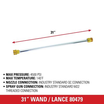 Image showing  31 in. 4,500 PSI Pressure Washer Extension Lance, 49-State