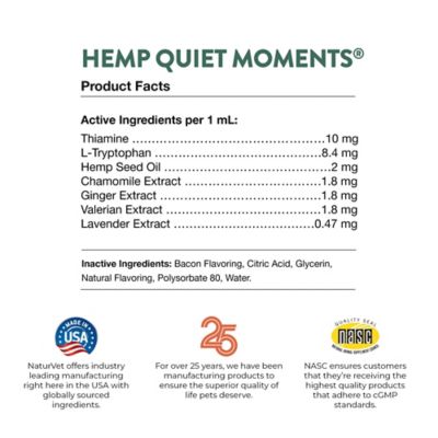 Image showing 7 th NaturVet Hemp Quiet Moments Calm Drops
