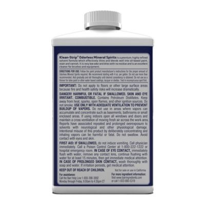 Image showing  1 qt. Odorless Mineral Spirits, Plastic