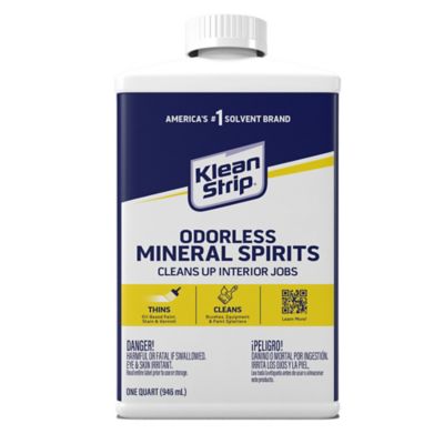 Klean-Strip Odorles Mineral Spirit, Plastic CA, 1 qt., QKSP945CA