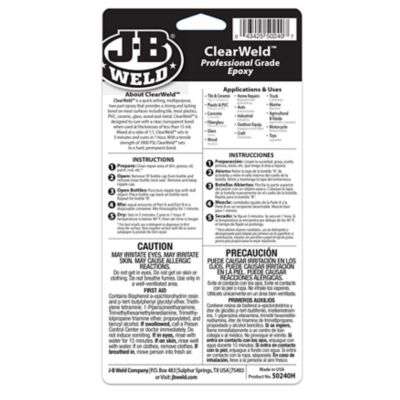 Image showing  8 oz. ClearWeld Professional Epoxy Adhesive, 2-Pack