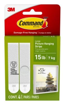 Command Large Picture Hanging Strips, 4 pc.