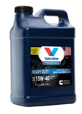 Image showing  2.5 gal. 15W-40 The Premium Blue Heavy-Duty Diesel Oil
