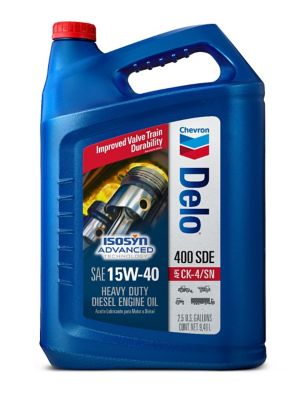 Chevron 2.5 gal. SAE 15W-40 Delo 400 SDE Heavy-Duty Diesel Engine Oil
