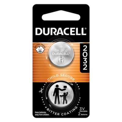 Duracell 3V 2032 Lithium Coin Batteries, 2-Pack