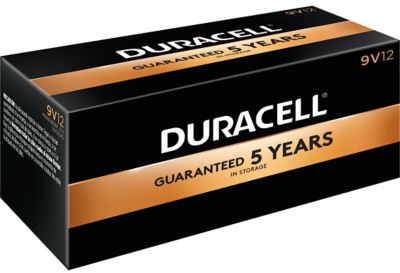 Duracell 9V Coppertop Bulk Batteries, 12-Pack