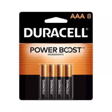 Duracell AAA Coppertop Alkaline Batteries 8-Pack Batteries