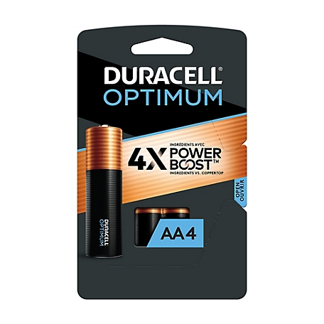 Duracell AA Optimum Batteries, 4-Pack