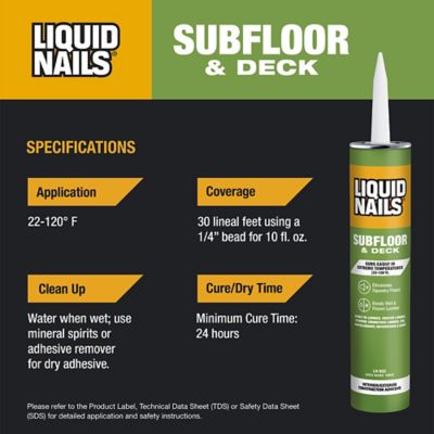 Image showing  46 cu. in. Subfloor Adhesive