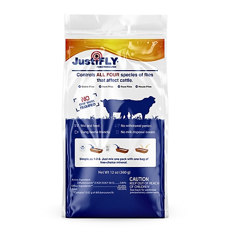 Champion JustiFLY Feed-Thru Insect Control Cattle Supplement