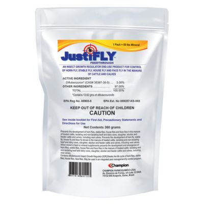 Image showing  JustiFLY Feed-Thru Insect Control Cattle Supplement