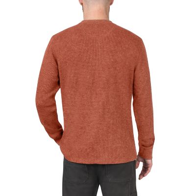 Thermal Men's Workman Henley Long Sleeve Top Banded B372 