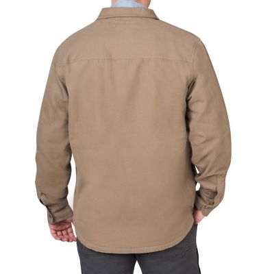 The American Outdoorsman Sherpa Lined Twill Shirt Jackets for Men