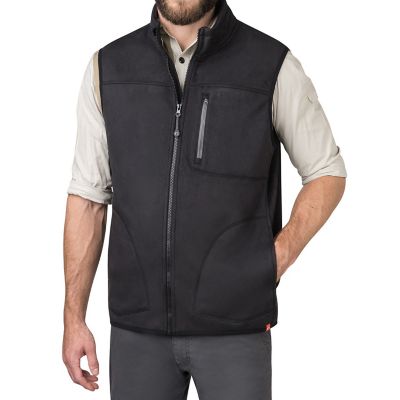 The American Outdoorsman Men's Water Resistant Full-Zip Fleece Vest ...