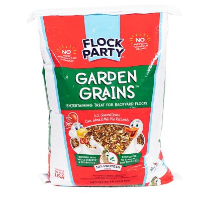 Flock Party Garden Grains Poultry Treats, 25 lb.