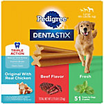 DENTASTIX Large Dog Dental Care Treats Original, Beef & Fresh Variety Pack, 2.73 lb. (51 Treats) Price pending