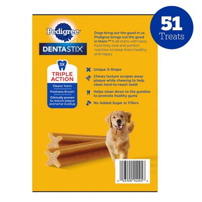 Image showing  Original Beef and Fresh Flavor Dental Care Dog Treats Variety pk., Large, 2.73 lb., 51 ct.