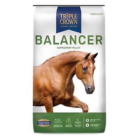 Triple Crown 30% Ration Balancer Pellet Horse Feed, 50 lb. Bag