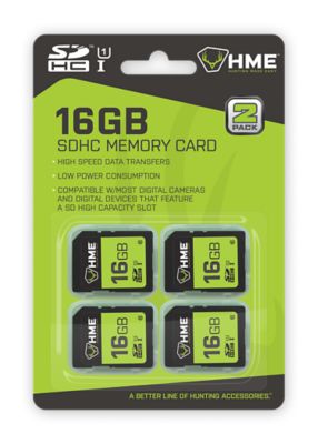 HME Products 16GB SD Memory Cards, SDHC, 4 pk.