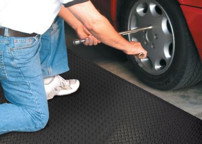 Image showing  24 in. x 24 in. x 0.47 in. EVA Foam Anti-Fatigue Floor Mats (32 S.F.) (8-Pack), Dark Gray