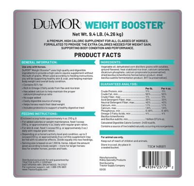 Image showing  Weight Booster Advanced Caloric Supplement for Horses, 9.4 lb.