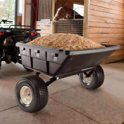 Image showing  Tow-Behind 15 cu. ft. Poly Swivel ATV Dump Cart, 1,250 lb. Capacity