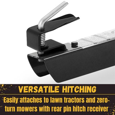 Image showing  Tow-Behind 12 cu. ft. Steel Swivel Dump Cart, 1,000 lb. Capacity