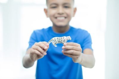 Image showing  Snow Leopard Toy Figurine