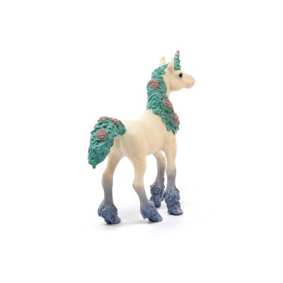 Image showing  Flower Unicorn Foal Toy Figurine