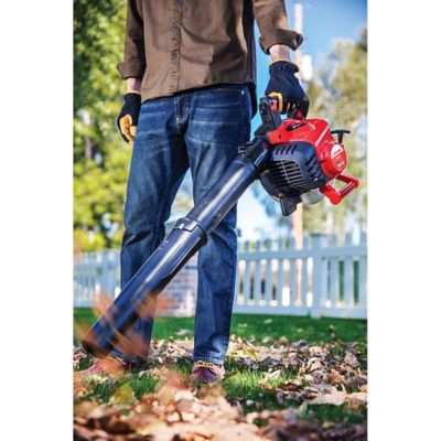 Image showing 7 th Troy-Bilt TB272V 150 MPH/450 CFM 27cc Gas Handheld Leaf Blower and Vacuum