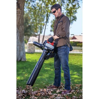 Image showing 8 th Troy-Bilt TB272V 150 MPH/450 CFM 27cc Gas Handheld Leaf Blower and Vacuum