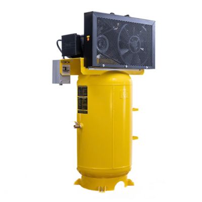 Image showing 7 th EMAX 10 HP 80 gal. 2-Stage Industrial V4 Pressure Lubricated Pump Air Compressor, 175 PSI, 1-Phase, 38 CFM at 100 PSI