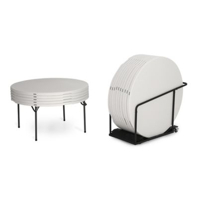 Lifetime 60 in. Tables and Cart Combo, White, 15-Pack