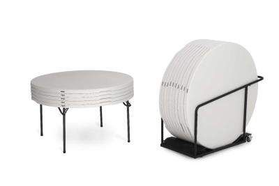Image showing  60 in. Tables and Cart Combo, White, 15-Pack