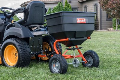Image showing  185 lb. Capacity Lawn Garden Tow-Behind Spreader