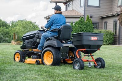 Image showing  185 lb. Capacity Lawn Garden Tow-Behind Spreader